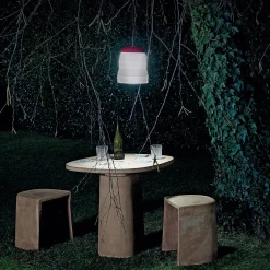 Foscarini Cri Cri LED-koristevalaisin, punainen