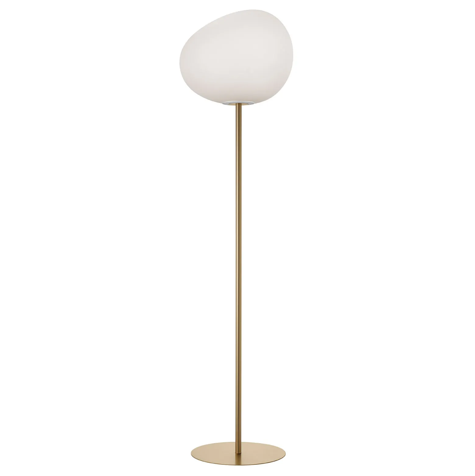 Foscarini Gregg grande -lattiavalo, 186 cm, kulta