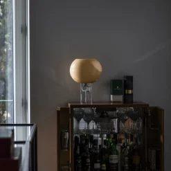 Foscarini pöytävalaisin Buds 3, cipria, lasi, muovi, E27