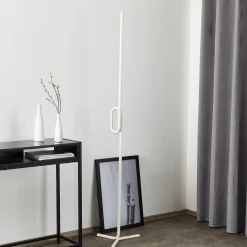 Foscarini Tobia terra -LED-lattiavalo, valkoinen