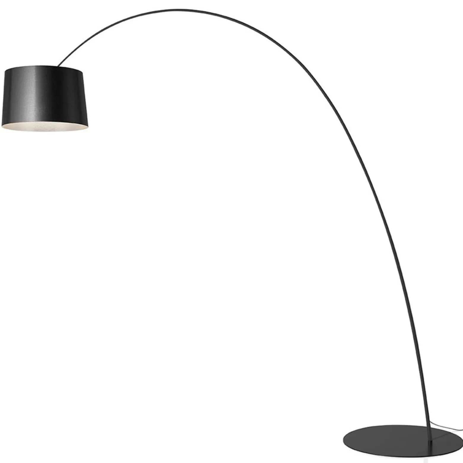 Foscarini Twiggy Elle -LED-lattiavalo, grafiitti