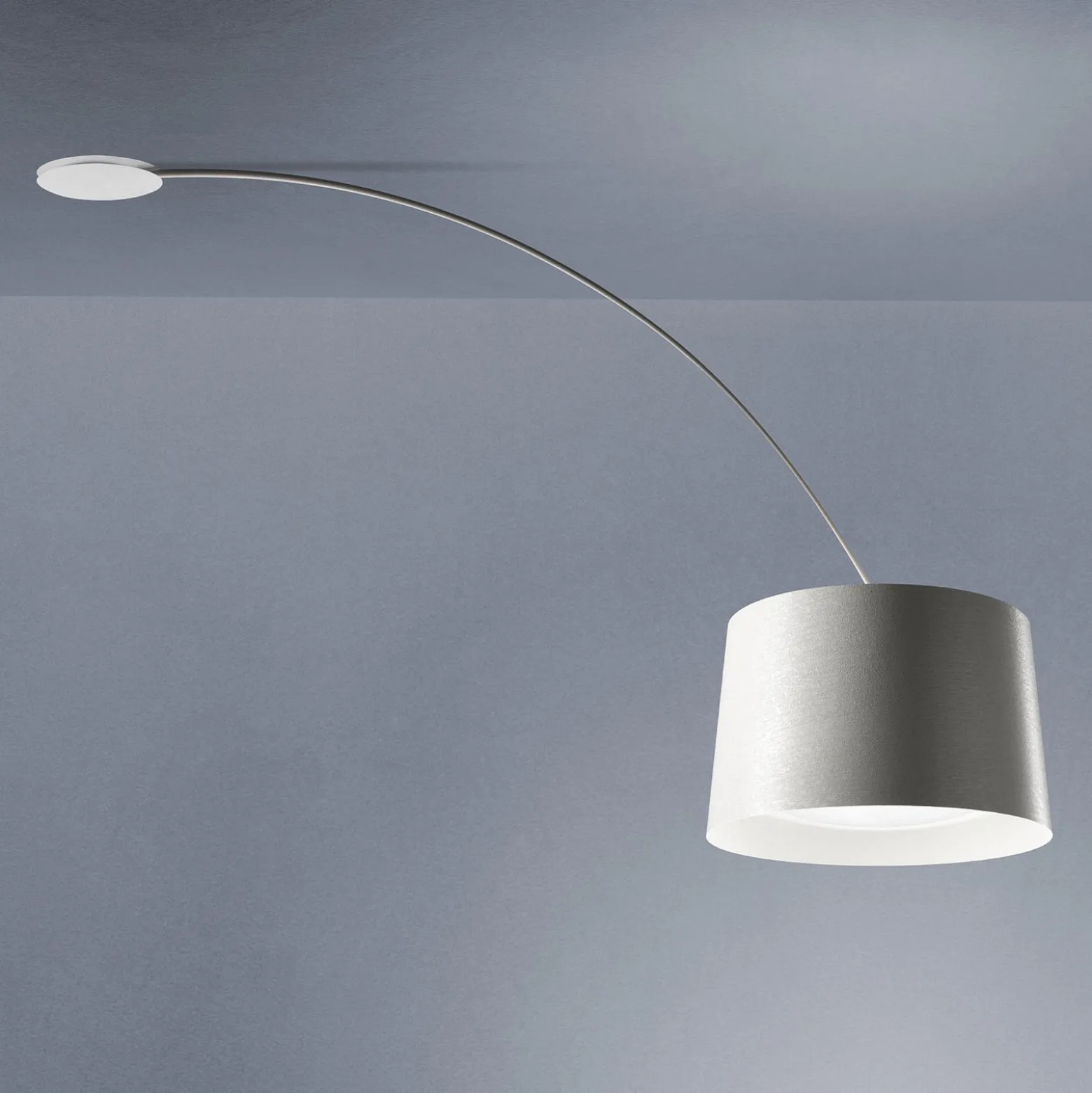 Foscarini Twiggy -riippuvalaisin, kaari, valkoinen