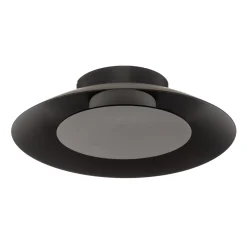 Foskal LED-kattovalaisin, musta, Ø 21,5 cm