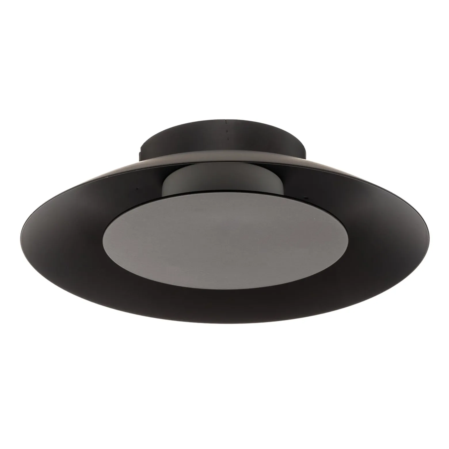 Foskal LED-kattovalaisin, musta, Ø 21,5 cm