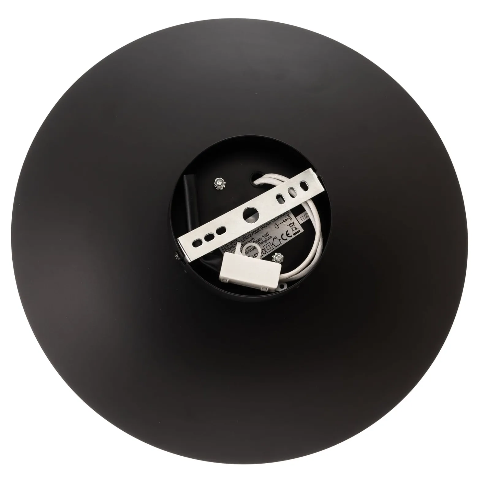 Foskal LED-kattovalaisin, musta, Ø 34,5 cm