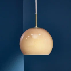 FRANDSEN Ball-riippuvalaisin, cappuccino, Ø 18 cm, lasi