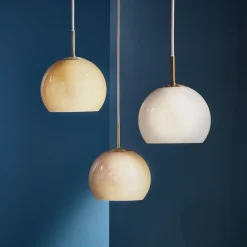 FRANDSEN Ball-riippuvalaisin, cappuccino, Ø 18 cm, lasi