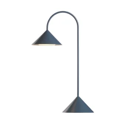 FRANDSEN LED-akkukäyttöinen pöytälamppu Grasp, petrol, 47 cm, metalli
