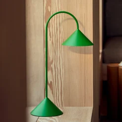 FRANDSEN LED-akkukäyttöinen pöytävalaisin Grasp, vihreä, korkeus 47 cm
