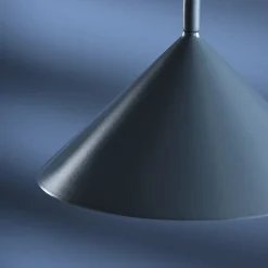 FRANDSEN LED-akku-lattiavalo Grasp, petrol, 72 cm, metalli