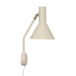 FRANDSEN Lyss-seinävalaisin, beige, pistoke, korkeus 42 cm, E27