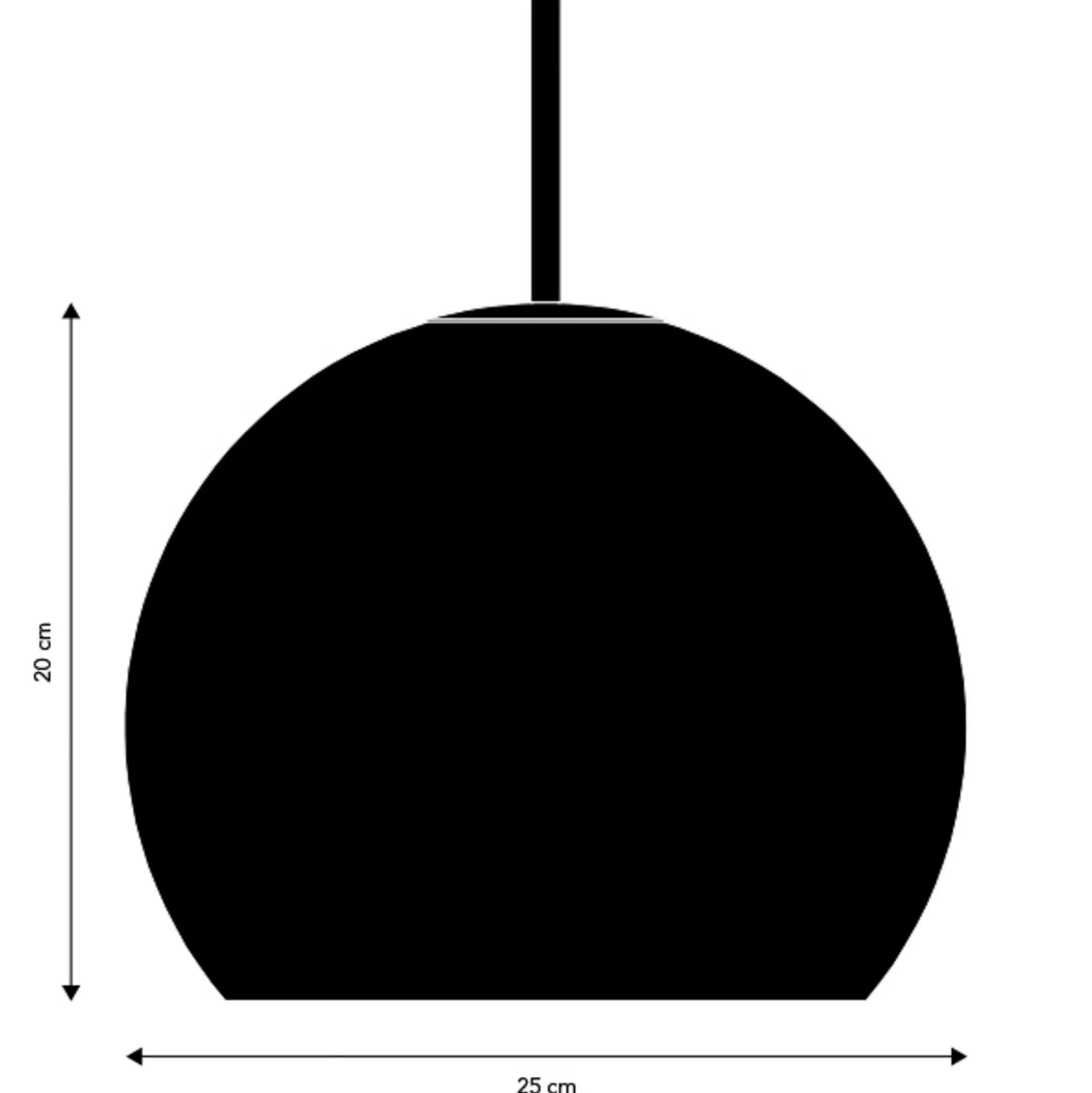 FRANDSEN riippuvalaisin Ball lasi, cappucino, Ø 25 cm