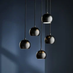 FRANDSEN riippuvalaisin Ball, mattamusta, Ø 12 cm