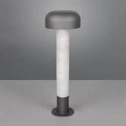 FRASER-pylväsvalaisin, betoninvärinen, korkeus 54 cm, metalli, IP54