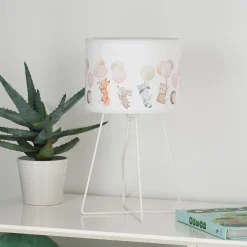 Freddy pöytävalaisin, värikäs, eläimiä, E14, korkeus 32,5 cm