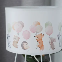 Freddy pöytävalaisin, värikäs, eläimiä, E14, korkeus 32,5 cm