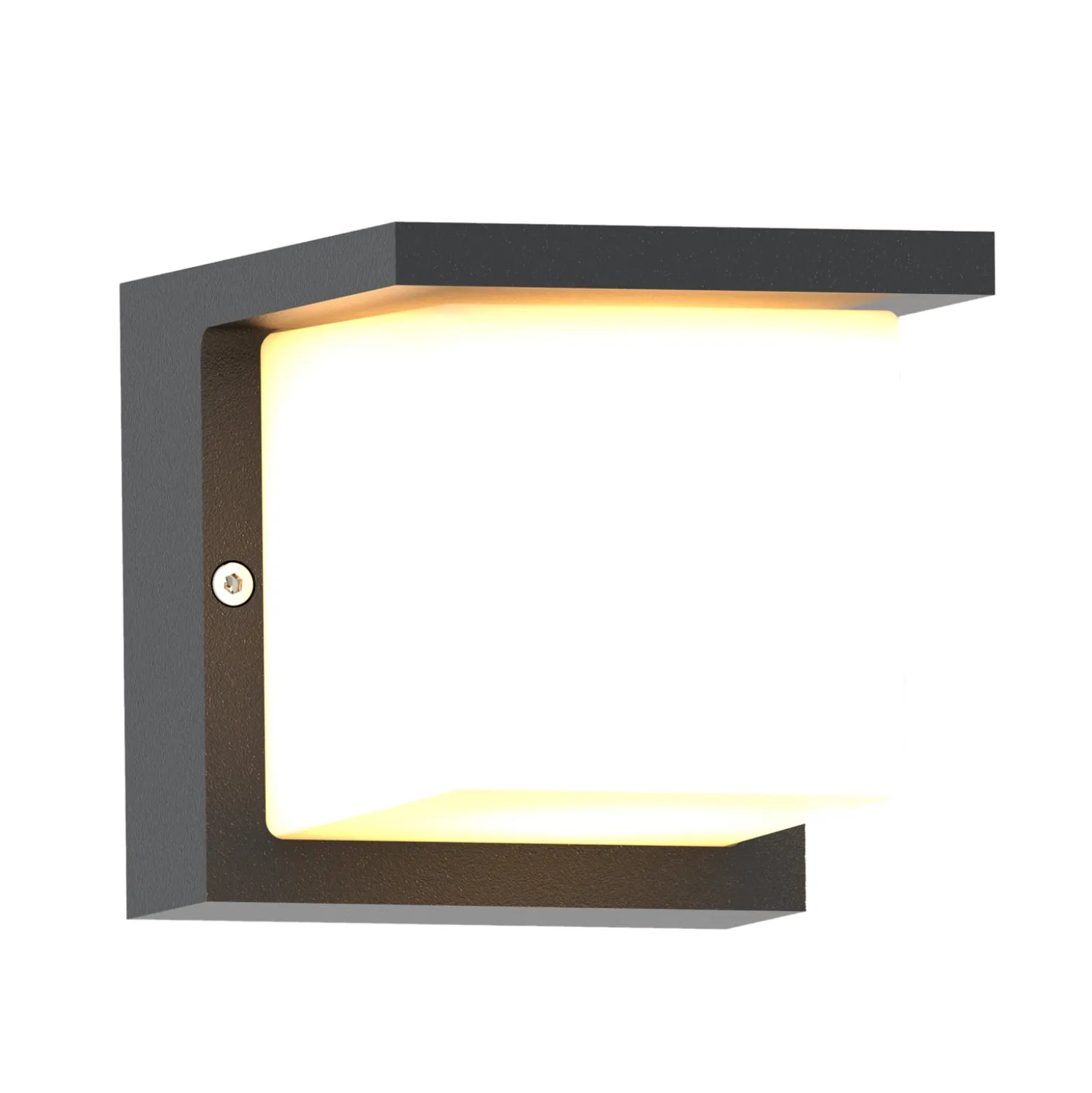 FYNN-C-LED-ulkoseinälamppu, antrasiitti, 12 cm, IP65, CCT-toiminto (päälle/pois)
