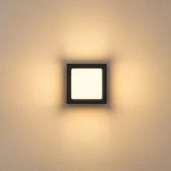 FYNN-X-LED-ulkoseinälamppu, antrasiitti, 12 cm, IP65, CCT-valonlähteen kytkentä