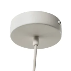 GAMBIT-riippuvalaisin, kermanvalkoinen, Ø 10 cm, metalli, GU10 LED