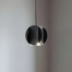 GAMBIT riippuvalaisin, musta, Ø 10 cm, metalli, GU10 LED