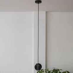 GAMBIT riippuvalaisin, musta, Ø 10 cm, metalli, GU10 LED