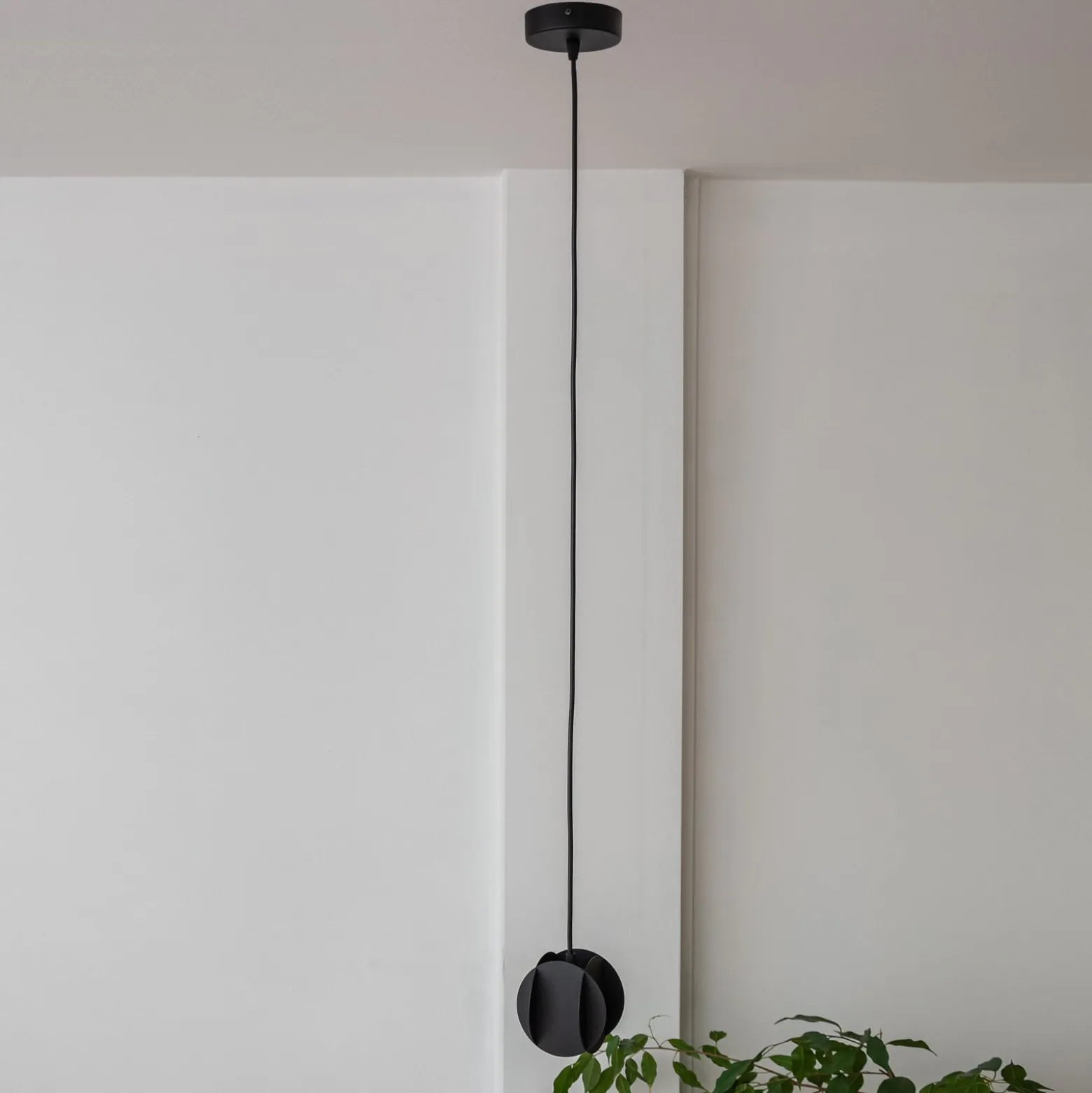 GAMBIT riippuvalaisin, musta, Ø 10 cm, metalli, GU10 LED