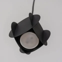 GAMBIT riippuvalaisin, musta, Ø 10 cm, metalli, GU10 LED