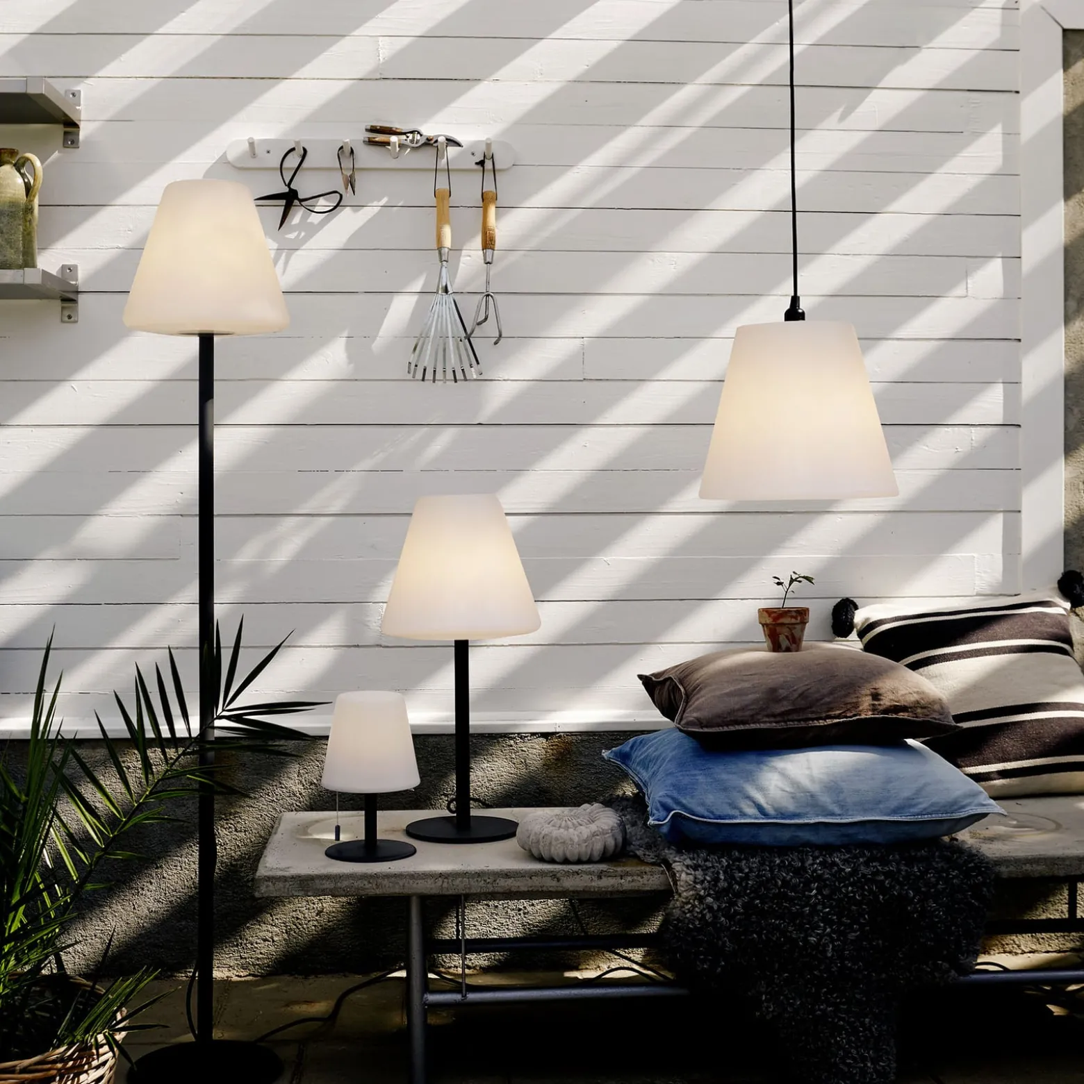Gardenlight Kreta -LED-pöytävalaisin, akku, 26,5cm