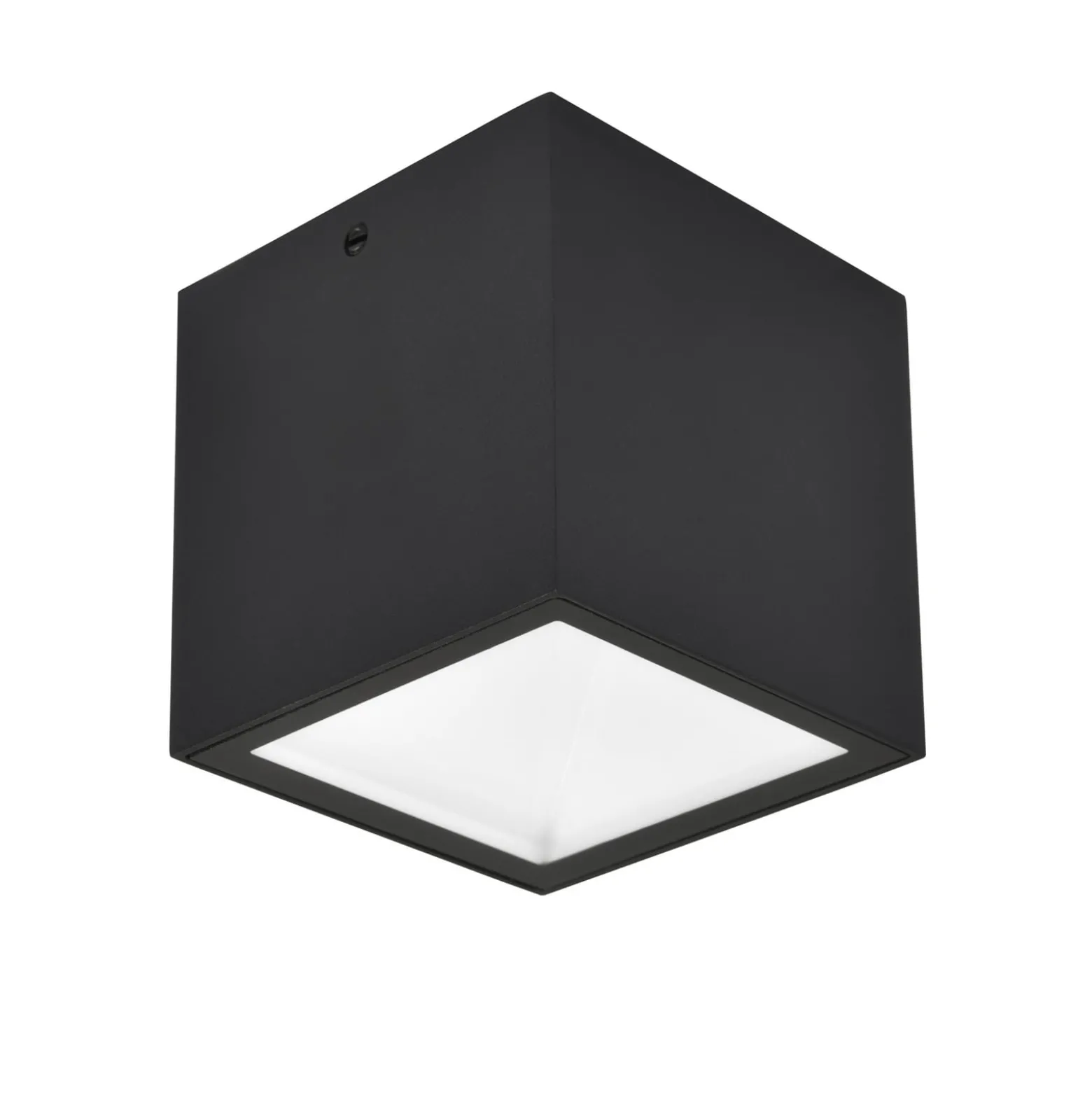 GEMINI-LED-ulkokattovalaisin, musta, 9 x 9 cm, IP65