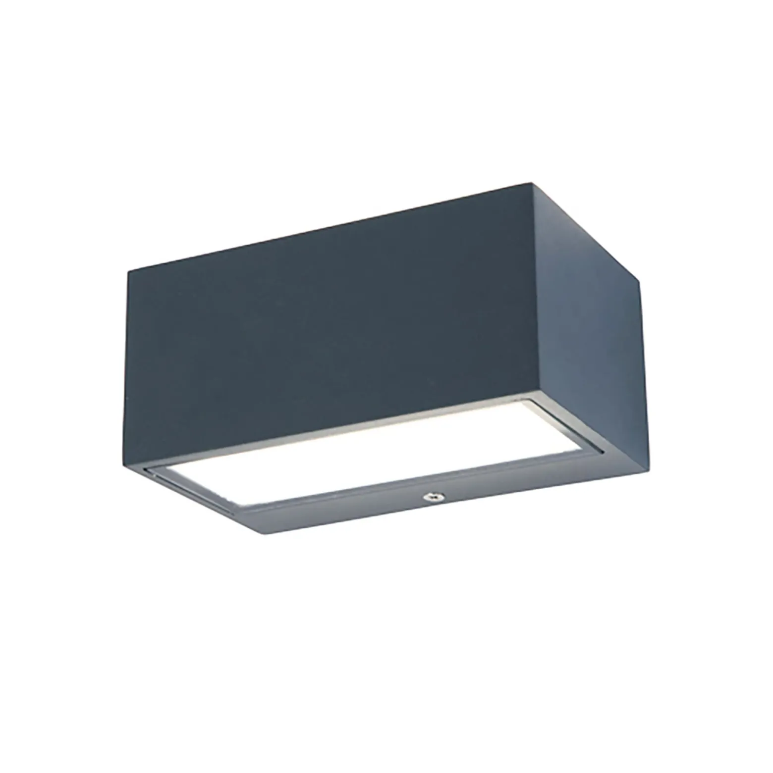 GEMINI-LED-ulkoseinälamppu, tummanharmaa, 14 cm, IP54, ylös/alas