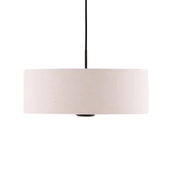 Globen Lighting Bosco 55 -riippuvalo, beige, Ø 55 cm, kangas