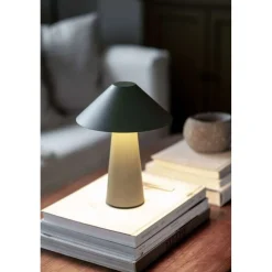 Globen Lighting Cannes-akkupöytälamppu, vihreä, 26 cm IP44
