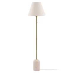 Globen Lighting Gino-maavalaisin, jalka travertiini, beige, 145 cm