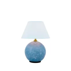 Globen Lighting IRIS-akkupöytävalaisin, sininen, korkeus 23 cm