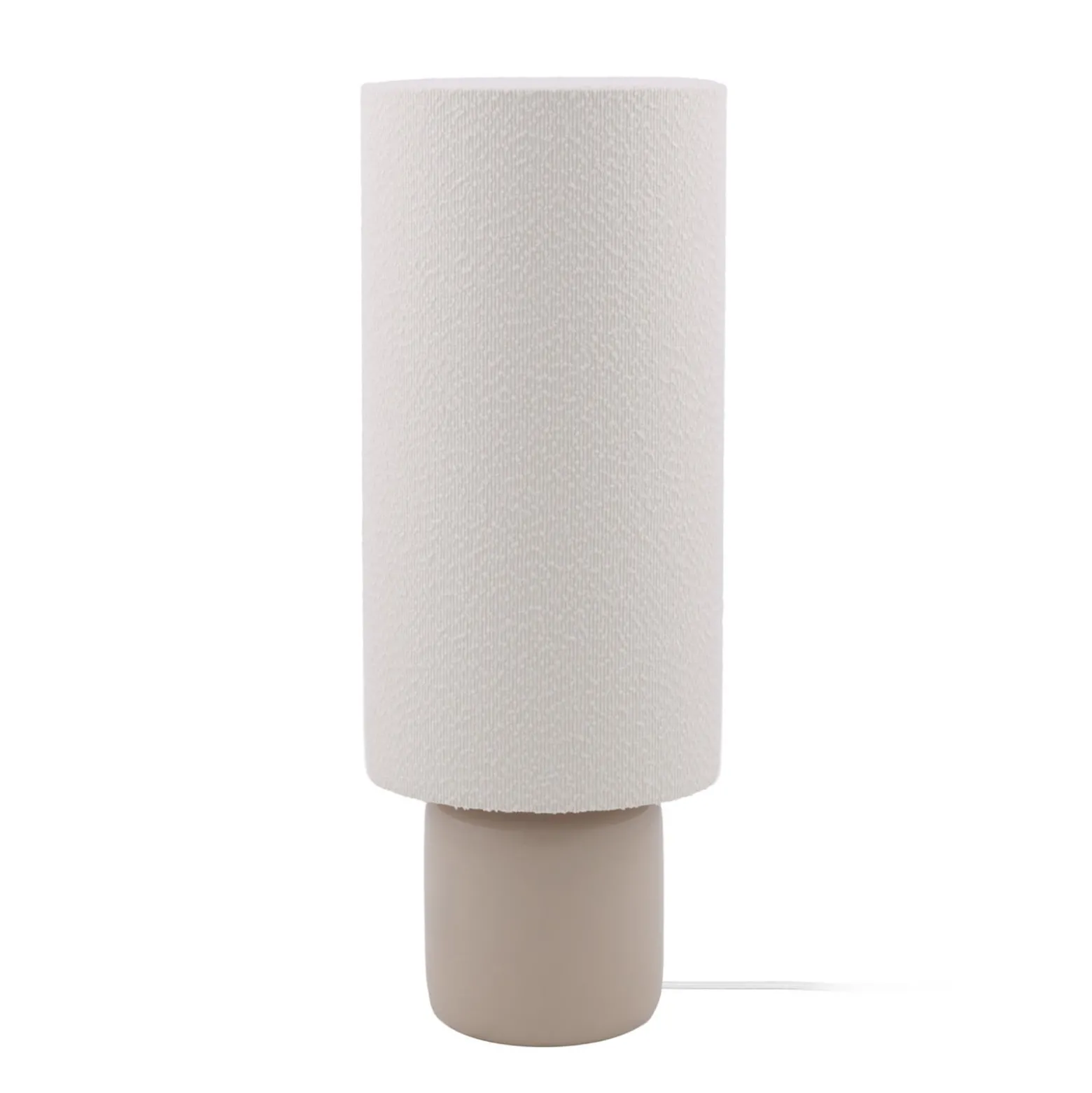 Globen Lighting lattiavalaisin Florian, valkoinen/beige, korkeus 80 cm