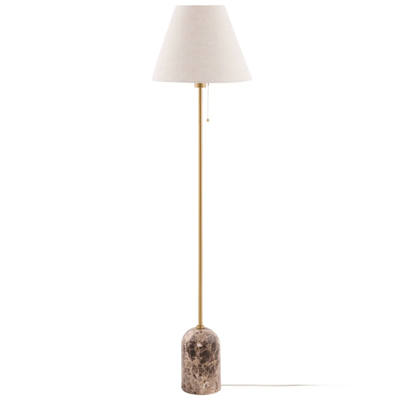 Globen Lighting lattiavalaisin Gino, jalka marmori, beige, 145 cm