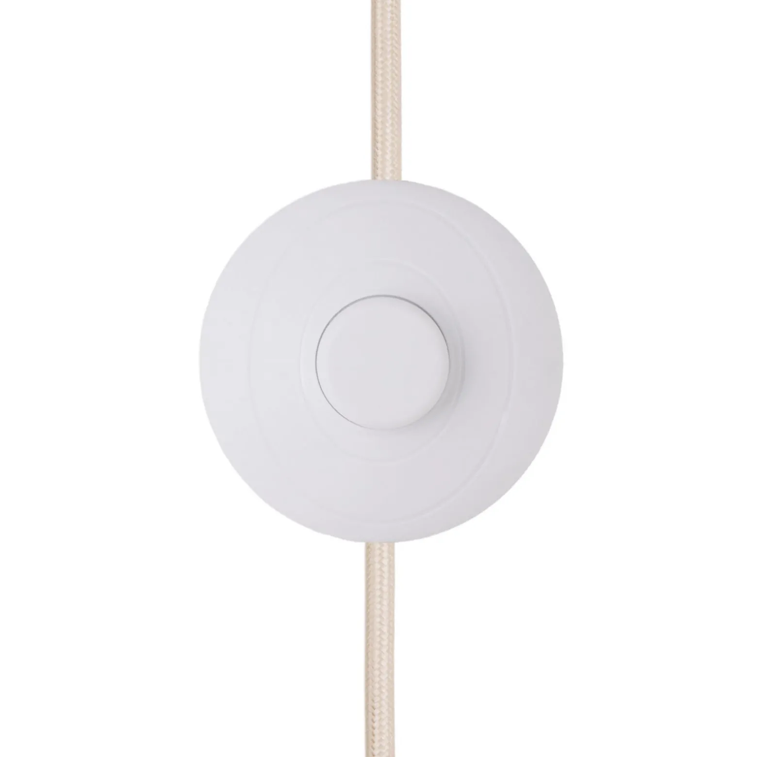 Globen Lighting Noah-lattiavalaisin, valkoinen, korkeus 88 cm, tekstiili