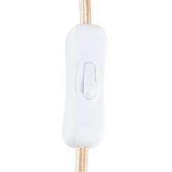Globen Lighting pöytävalaisin Noah, valkoinen, korkeus 31 cm, tekstiili
