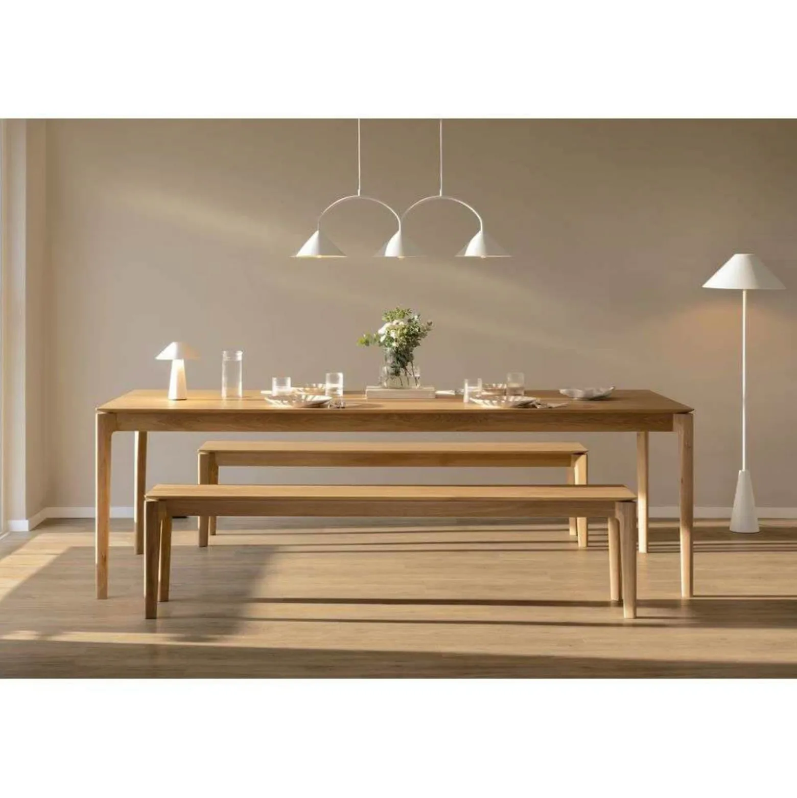 Globen Lighting riippuvalo CURVE 3, valkoinen, 3-lamppuinen, 95 cm