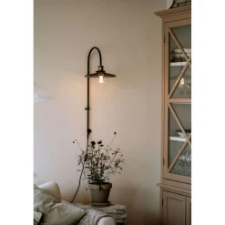 Globen Lighting seinävalaisin COBBLER, harmaa, korkeus 75 cm
