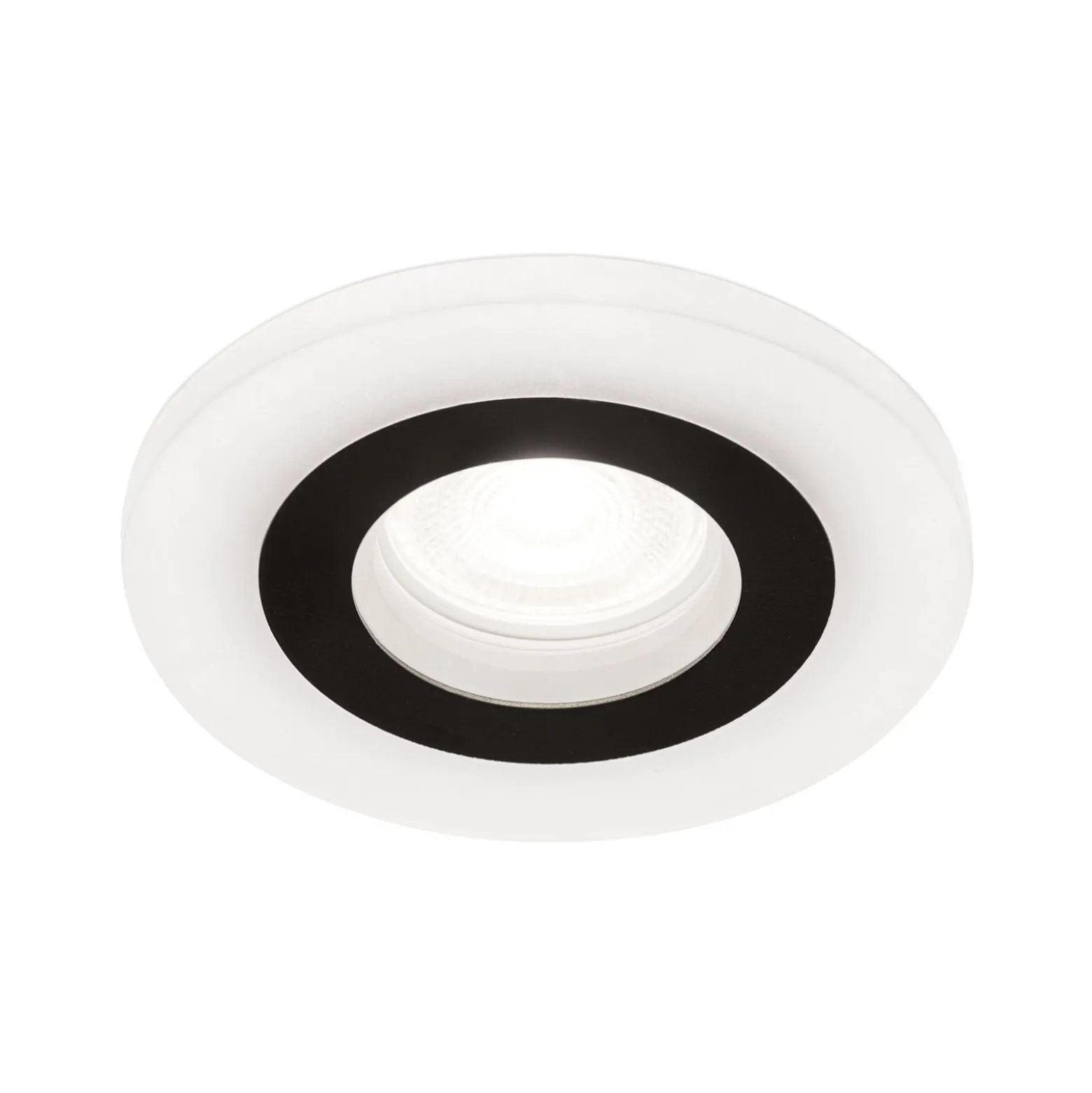 Glow upotettava valaisin, musta, metalli, Ø 11 cm, GU10