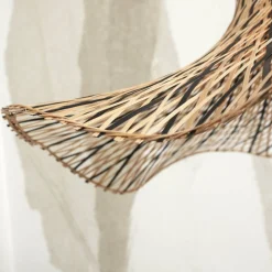 GOOD & MOJO Ibiza kattovalaisin Ø 65cm luonnollinen/musta