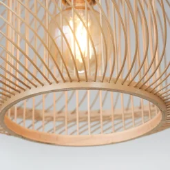 GOOD & MOJO kattovalaisin Maui, luonnonväri, Ø 70 cm, bambu, E27