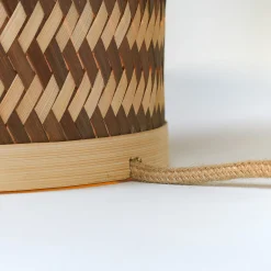 GOOD & MOJO pöytälamppu Barbados, ruskea, Ø 25 cm, bambu, E27
