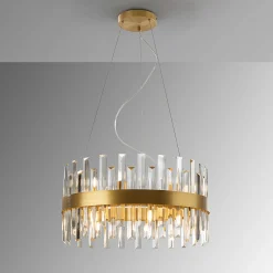 Grace-riippuvalaisin, rauta, lasi, pyöreä, Ø 55 cm, 14-valo.