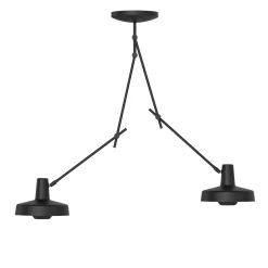 GRUPA Arigato kattovalaisin 2-valo 70cm musta