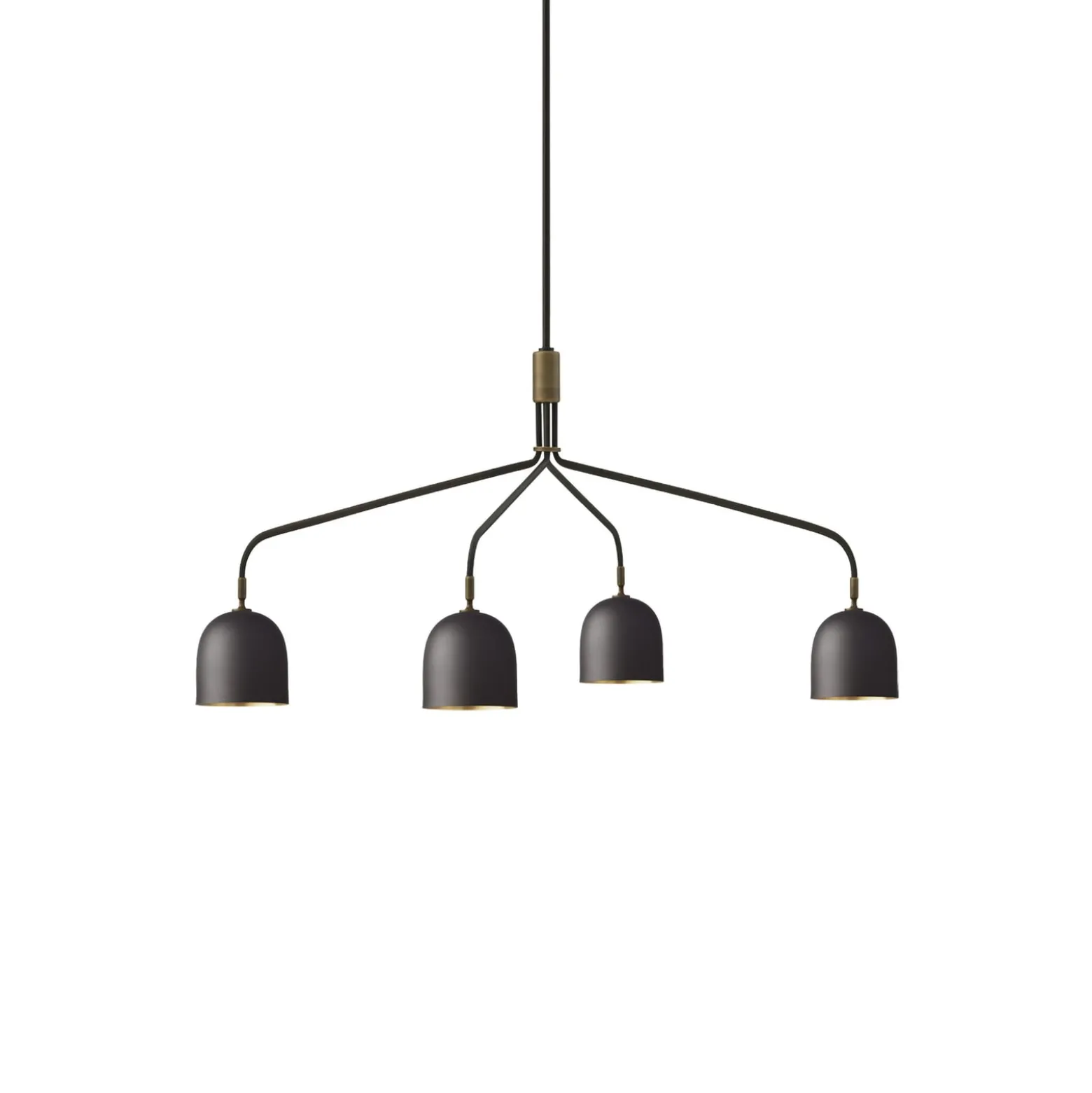 GUBI kattokruunu Howard 4-valo 134x103 cm gunmetal