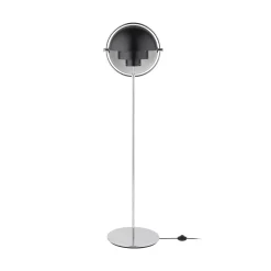 GUBI lattiavalaisin Multi-Lite korkeus 148 cm kromi/antrasiitti musta