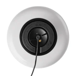 Gubi LED-akkukäyttöinen pöytävalaisin Obello, helmenvalkoinen, IP44, lasi