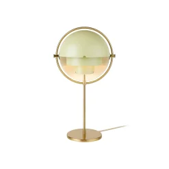 GUBI Multi-Lite pöytävalaisin, korkeus 50 cm, messinki/cremea